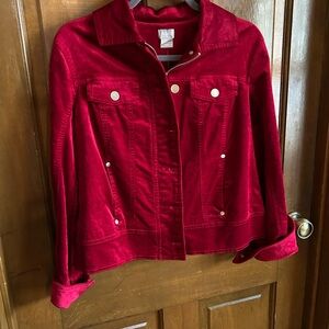 Chico's Scarlet Jean Jacket